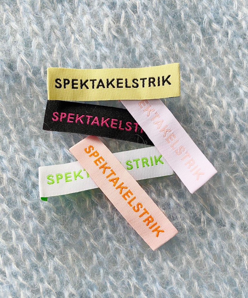 "Spektakelstrik" - Labels - 5 stk.